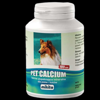 Mikita Pet Calcium - preparat witaminowy z magnezem i wit. C 100 tab.