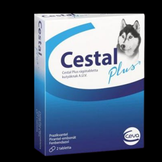 Tabletki na odrobaczenie dla psów Cestal plus flavour 2 tab.