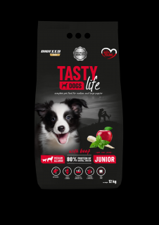 TASTY DOGS LIFE JUNIOR ML z wołowiną 12 kg