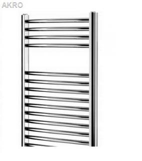 GRZEJNIK łazienkowy 40x100 CHROM prosty drabinka 282W 90°C