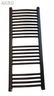 GRZEJNIK łazienkowy 40x100 CZARNY łuk drabinka 427W 90°C