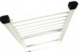 GRZEJNIK łazienkowy 40x70 biały prosty drabinka 326W 90°C