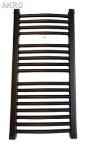 GRZEJNIK łazienkowy 40x80 CZARNY łuk drabinka 360W 90°C