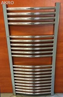 GRZEJNIK łazienkowy 55x100 CHROM łuk drabinka 367W 90°C