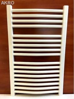 GRZEJNIK łazienkowy 55x80 biały łuk drabinka 472W 90°C