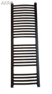 GRZEJNIK łazienkowy 60x120 CZARNY łuk drabinka 723W 90°C