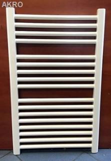 GRZEJNIK łazienkowy 65x80 biały prosty drabinka 541W 90°C