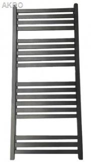 Grzejnik łazienkowy AKRO antracyt 120x53 578W rozstaw 50cm