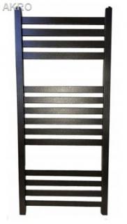 Grzejnik łazienkowy AKRO antracyt płas. 95x53 448W rozstaw 50cm