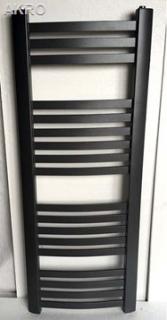 Grzejnik łazienkowy KRETA łuk antracyt 120x47 578W rozstaw 40cm