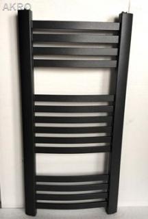 Grzejnik łazienkowy KRETA łuk antracyt 95x47 390W rozstaw 40cm