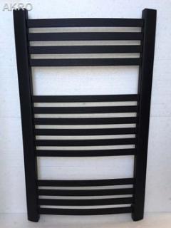 Grzejnik łazienkowy KRETA łuk CZARNY 95x57 448W rozstaw 50cm