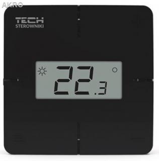 TECH R-X czarny przewodowy regulator pokojowy
