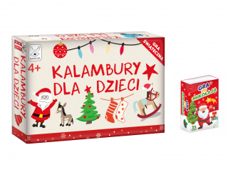 2W1 GRA OD MIKOŁAJA MINI + GRA ŚWIĄTECZNA KALAMBURY DLA DZIECI