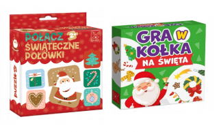 2W1 Gra w Kółka na Święta + Połącz Świąteczne Połówki