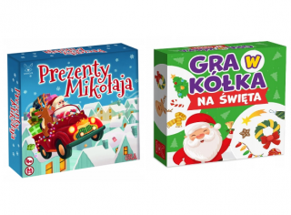 2w1 Gra w Kółka na Święta+ Prezenty Mikołaja