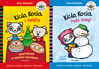 2w1 Kicia Kocia i święta Kolorowanka + Pada śnieg