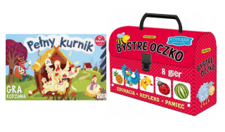 2W1 KUFEREK BYSTRE OCZKO + PEŁNY KURNIK