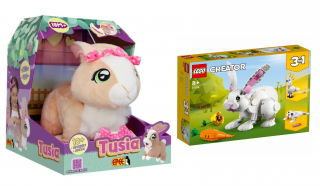 2w1 LEGO CREATOR 31133 Biały królik + Tusia - królik interaktywny