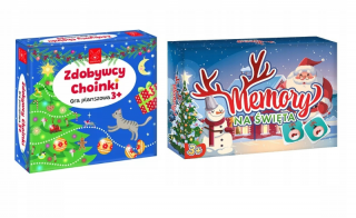 2W1 Memory na Święta + Gra Zdobywcy Choinki