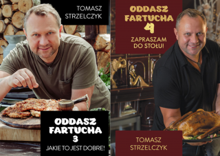 2w1 Oddasz fartucha 3 + Oddasz fartucha 4 Zapraszam do stołu!