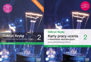 2W1 ODKRYĆ FIZYKĘ 2 PODRĘCZNIK + KARTY PRACY UCZNIA Z DZIENNIKIEM LABORATORYJNYM ZAKRES PODSTAWOWY 2024
