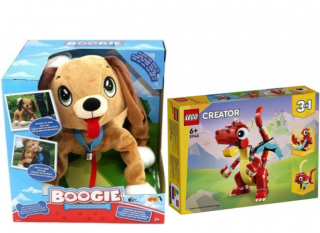 2w1 Psi Rozrabiaka Boogie + LEGO CREATOR 31145 Czerwony smok
