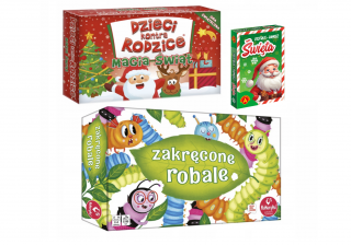 3w1 Dzieci kontra rodzice Magia Świąt + Gra Piotruś i Pamięć Święta+ Zakręcone robale