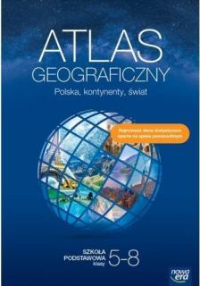 Atlas geograficzny Polska kontynenty świat Szkoła podstawowa Klasa 5-8