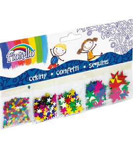 Cekiny Fiorello Confetti gwiazdy 5 wzorów GR-K251