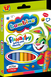 Flamastry Bambino 12 kolorów