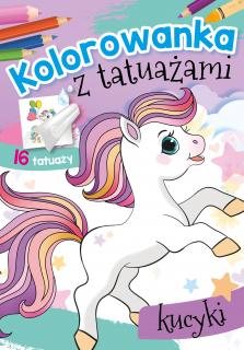 Kolorowanka z tatuażami Kucyki