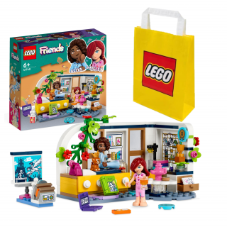 LEGO Friends Pokój Aliyi 41740 + LEGO Torba papierowa średnia 6315792