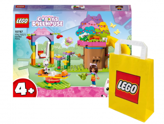 Lego GABBY'S DOLLHOUSE 10787 Przyjęcie w ogrodzie + LEGO Torba papierowa średnia 6315792