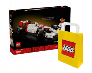 Lego ICONS 10330 McLaren MP4/4 i Ayrton Senna + LEGO Torba papierowa średnia 6315792