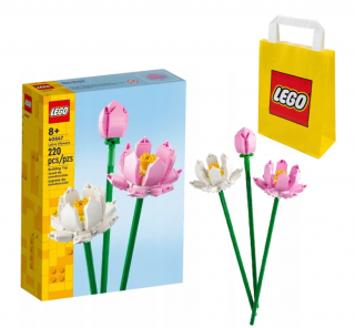 Lego MERCHANDISE 40647 Kwiaty lotosu + LEGO Torba papierowa mała 6315786