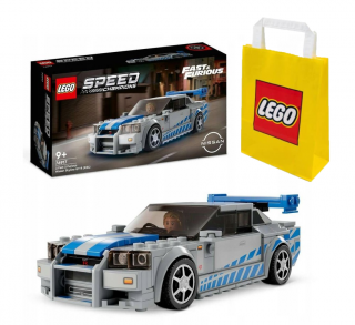 Lego SPEED CHAMPIONS 76917 Nissan Skyline GT-R + LEGO Torba papierowa średnia 6315792