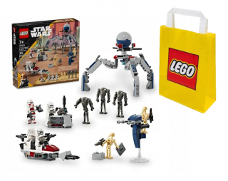 Lego STAR WARS 75372 Zestaw bitewny z żołnierzem + LEGO Torba papierowa mała 6315786