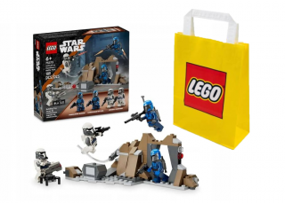 LEGO STAR WARS 75373 Zasadzka na mandalorze + LEGO Torba papierowa mała 6315786