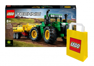 Lego TECHNIC 42136 Traktor John Deere 9620R 4WD + LEGO Torba papierowa średnia 6315792