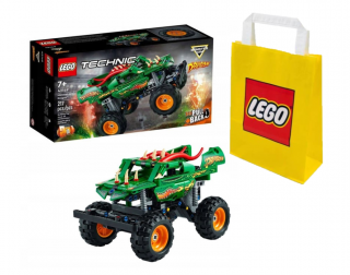 Lego TECHNIC 42149 Monster Jam Dragon + LEGO Torba papierowa średnia 6315792