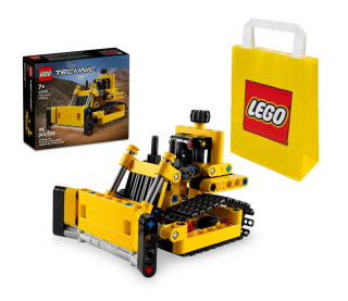 Lego TECHNIC 42163 Buldożer do zadań specjalnych + LEGO Torba papierowa mała 6315786