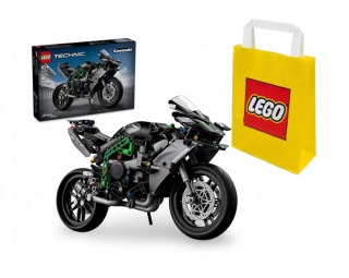 Lego TECHNIC 42170 Kawasaki Ninja H2R + LEGO Torba papierowa średnia 6315792