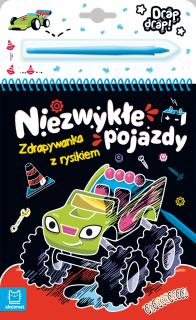 Niezwykłe pojazdy Zdrapywanka z rysikiem