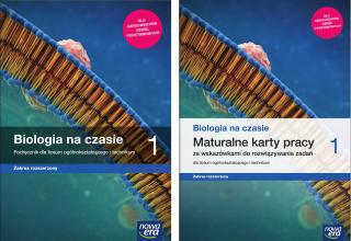 [Zestaw] Biologia na czasie 1 Podręcznik Zakres rozszerzony + Biologia na czasie 1 Maturalne karty pracy Zakres rozszerzony