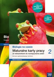 [Zestaw] Biologia na czasie 2 Podręcznik Zakres rozszerzony + Biologia na czasie 2 Maturalne karty pracy Zakres rozszerzony