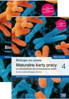 [Zestaw] Biologia na czasie 4 Podręcznik Zakres rozszerzony + Nowe biologia na czasie 4 Maturalne karty pracy dla liceum i technikum zakres rozszerzon