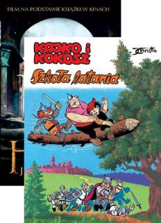 [Zestaw] Kajko i Kokosz Szkoła latania + Hobbit czyli tam i z powrotem