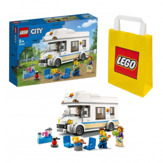 [Zestaw] LEGO City 60283 Wakacyjny kamper + LEGO Torba papierowa średnia 6315792