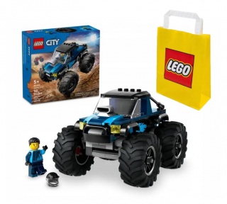 [Zestaw] LEGO CITY 60402 Niebieski monster truck + LEGO Torba papierowa średnia 6315792